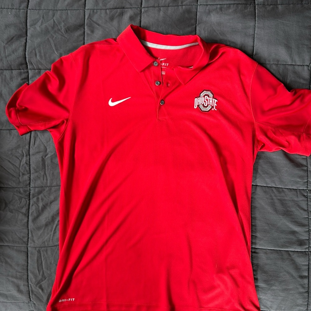 Official Ohio State team polo dri fit size large